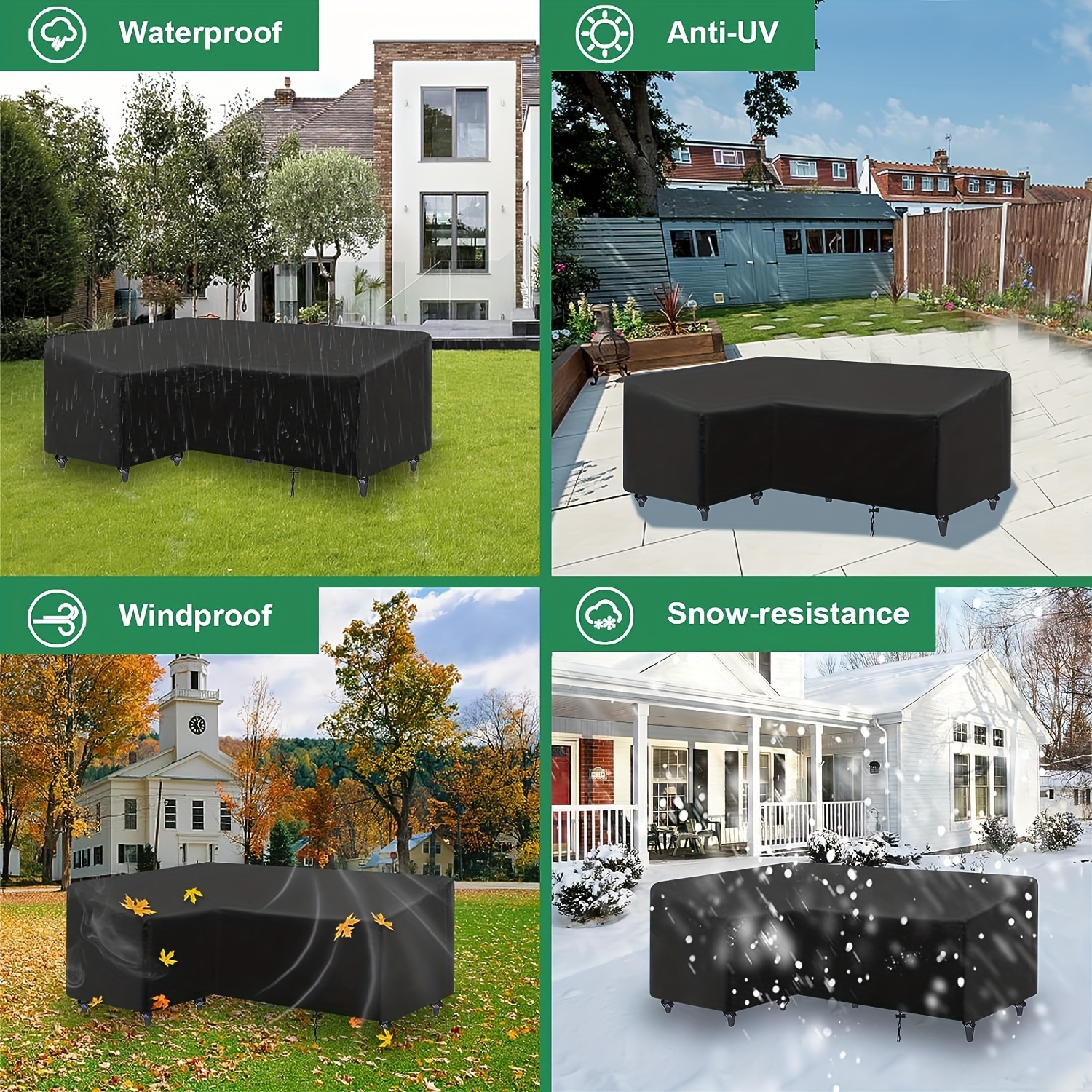 L-shaped Outdoor Sofa Cover, W - Outdoor Furniture Manufacturer 리뷰 및 가격