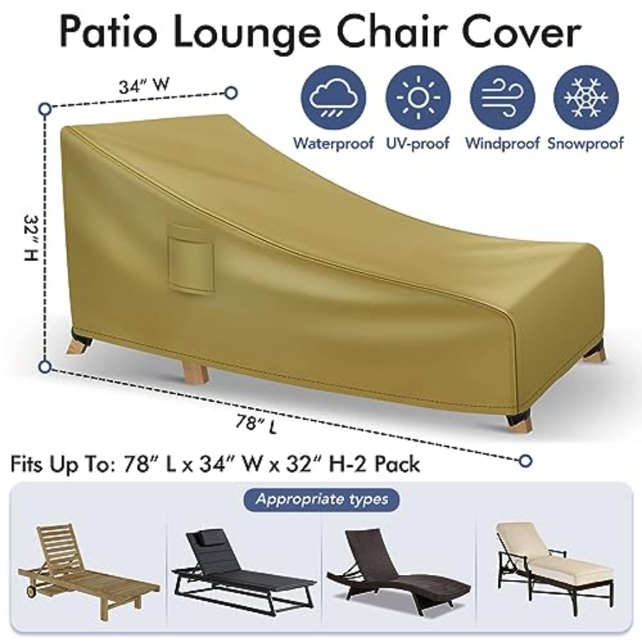 Chaise Lounge Covers Outdoor W - Outdoor Furniture Heavy 리뷰 및 가격